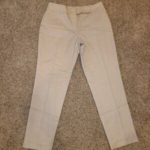 White House Black Market Slim Ankle 4R Tan Khaki